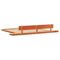 Bedframe Bruin 200 x 200 cm Hout - thumbnail