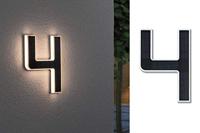 Paulmann 79845 4000870798454 Huisnummerlamp op zonne-energie Energielabel: A (A - G) 0.20 W Warmwit Zwart - thumbnail