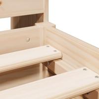 Bed met boekenkast zonder matras massief grenenhout 160x200 cm - thumbnail