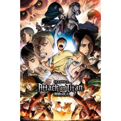 Poster Attack on Titan - Season 2 Collage Key Art 61x91,5cm