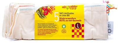 Ah! Table! Groente en fruit zak l - 30x33cm - 5st Ah! Table! Groente en fruit zak l - 30x33cm - 5st