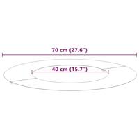 VidaXL Geschikt voor platte boomringen 5 pcs antraciet ø40 / 70 cm staal - thumbnail