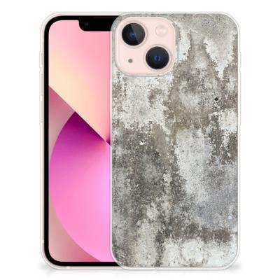 iPhone 13 mini | TPU | Siliconen hoesje | Beton Print