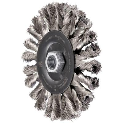 PFERD TOOLS Pos COMBITWIST ronde borstel getrokken RBG HD Ø 125x12 mm M14 roestvrij stalen draad-Ø 0,35 mm haakse slijper POS RBG 12512/M14 CT INOX HD 0,35