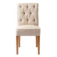 Rivièra Maison Eetkamerstoel 'Hampton Classic' Linen, kleur Flax - thumbnail