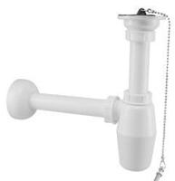 Wiesbaden PVC plug-bekersifons 5/4x32 wit - thumbnail