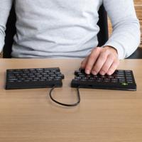 R-GO Tools Split Break Toetsenbord Bluetooth QWERTY, Nordic Zwart Ergonomisch - thumbnail