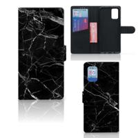 Samsung Galaxy A02s | M02s | Bookcase | Marmer Zwart - Origineel Cadeau Vader - thumbnail