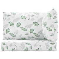 Palletkussens 3 st bladpatroon oxford stof - thumbnail