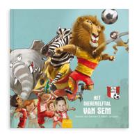 Boek met naam en foto - Jouw eigen dierenelftal - Hardcover - thumbnail