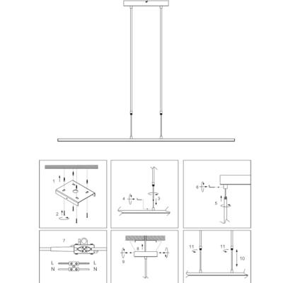 Steinhauer Design hanglampZelena grijs - 1482ST