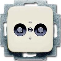 Busch-Jaeger 2CKA002495A0026 Afdekking 2-voudig Parel-wit, Crème-wit 1 stuk(s) - thumbnail