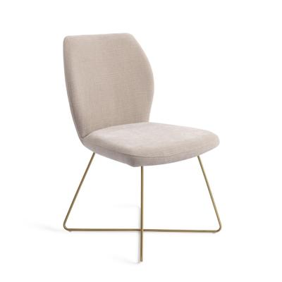 Jesper Home Ikata eetkamerstoel Sand Strand cross gold