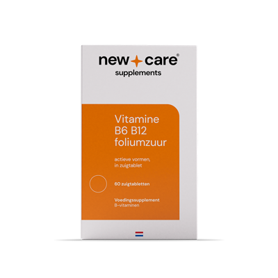 New Care Vitamine B6, B12, Foliumzuur Zuigtabletten