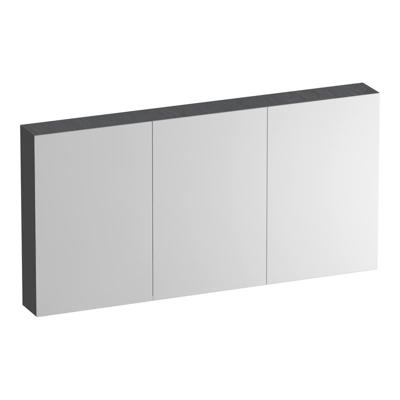 Brauer Impress Spiegelkast 140 cm - zonder Verlichting - Met 3 Dubbelzijdige Spiegeldeuren - Timber Grey