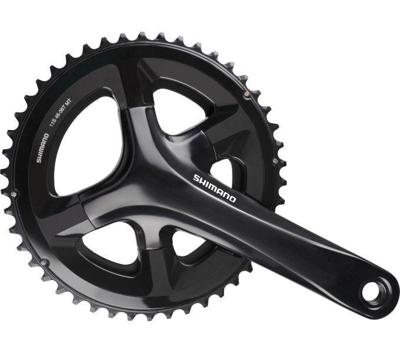 Shimano - crankstel 2 x 11 speed road fc-rs510 - 1725 50-34t met holle as - zwart