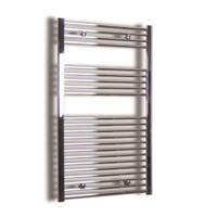 Elektrische Design Radiator Sanicare Plug & Play 111,8x45 cm Chroom 596 Watt Met Chroom Thermostaat Links Sanicare - thumbnail