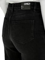 Only Onlmadison Blush Hw Wide Dnm Cro099 Noos 15299796 Loose Fit Washed Black - thumbnail