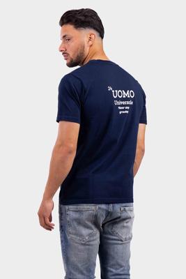 24 Uomo Universale T-Shirt Heren Donkerblauw - Maat XL - Kleur: Donkerblauw | Soccerfanshop