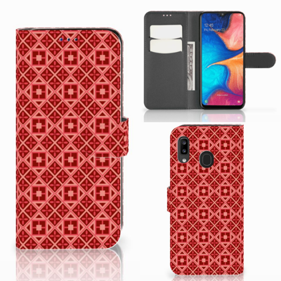 Samsung Galaxy A30 | Telefoon Hoesje | Batik Rood Samsung Galaxy A30 | Telefoon Hoesje | Batik Rood