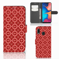 Samsung Galaxy A30 | Telefoon Hoesje | Batik Rood - thumbnail