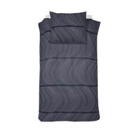 Damai Ocean Dekbedovertrek - 1-persoons (140x200/220 Cm + 1 Sloop) - Katoen Satijn - Indigo - thumbnail