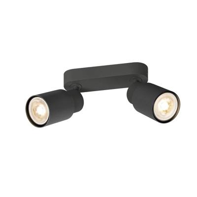 SLV Dubbele spotPuri 2.0 Tube zwart - 1008361