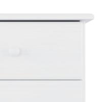 Dressoir ALTA 77x35x73 cm massief grenenhout wit - thumbnail