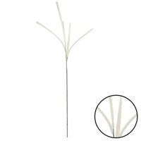 Countryfield kunsttak met 6 pluimen crème 112 cm | 24 stuks - thumbnail