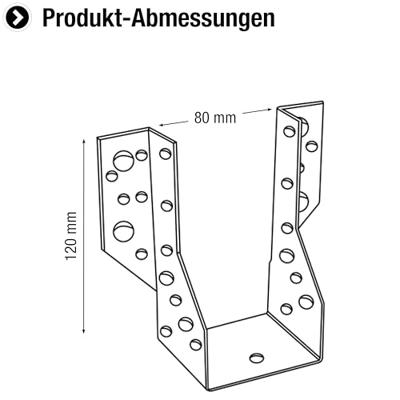 Connex Balkschoen Type A 80X120X2 Rvs - HVRS1140