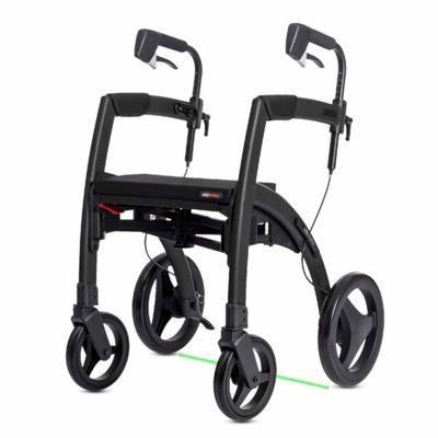 Rollz Motion Rhythm | Parkinson rollator met 3 cues | Mat zwart | 2015RM0002
