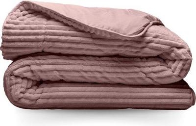 Zelesta Zelesta Groovebed Old Pink 200x200 - Fluffy Geribbeld Teddy Dekbed zonder Overtrek