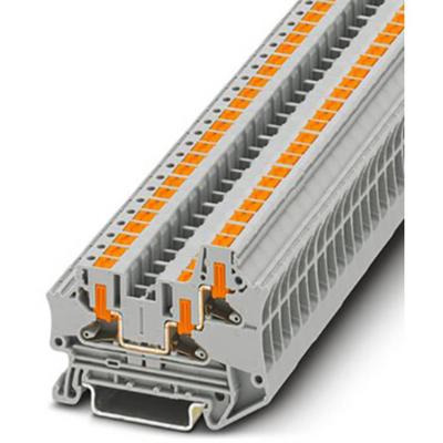 Phoenix Contact 1088731 Doorgangsserieklem 6.2 mm Push-In-klem Grijs 50 stuk(s) Piece