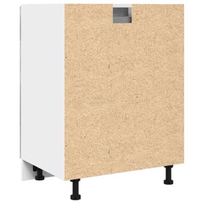 Onderkast met lade 60x46x81,5 cm bewerkt hout betongrijs Onderkast met lade 60x46x81,5 cm bewerkt hout betongrijs