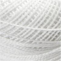 Creativ Company Mercerised katoengaren, wit, 20 gr/ 1 bol - thumbnail