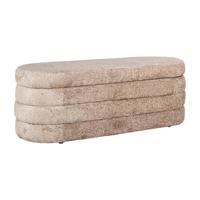 Richmond Hocker 'Camille' Met opbergruimte, 128cm, Sheep, kleur Naturel - thumbnail