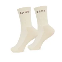 BAHE STUDIO GRIPPY CREW SOCKS COCONUT - thumbnail
