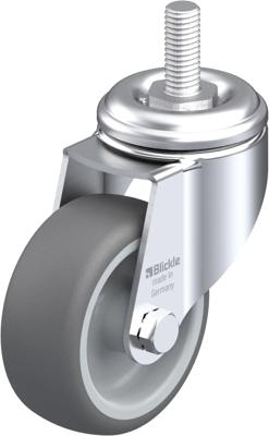 Blickle LKRA-PATH 80G-GS12 Zwenkwiel Wieldiameter: 80 mm Draagvermogen (max.): 120 kg 1 stuk(s)