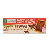 Damhert minder suikers Petit Beurre melkchocolade - thumbnail