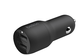 Belkin BoostCharge 2-poorts USB-A-autolader oplader Belkin BoostCharge 2-poorts USB-A-autolader oplader