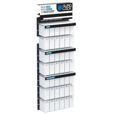 QUAD LOCK slat wall display