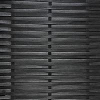 3-delige Bistroset met kussens poly rattan zwart - thumbnail