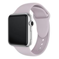 Dubbele klinknagels siliconen horloge Band voor Apple Watch serie 3 & 2 & 1 42mm (lichtlila) - thumbnail