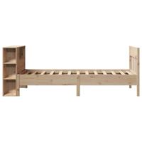 Bed met boekenkast zonder matras massief grenenhout 75x190 cm - thumbnail