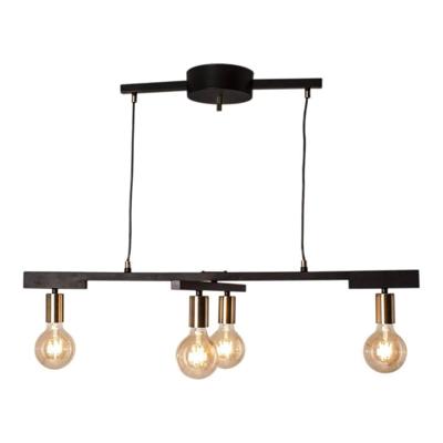Hanglamp &apos;Zeona&apos; By Rydens zwart goud modern e27 fitting 59 cm