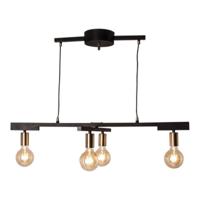 Hanglamp &apos;Zeona&apos; By Rydens zwart goud modern e27 fitting 59 cm - thumbnail