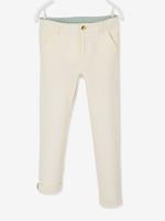 Chinobroek jongens katoen/linnen lichtbeige - thumbnail