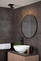 Lucide TAYLOR - Plafondspot Badkamer - LED Dim to warm - GU10 - 1x5W 2200K/3000K - IP44 - Zwart - thumbnail