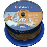 Verbatim 43533 DVD-R disc 4.7 GB 50 stuk(s) Spindel Bedrukbaar - thumbnail