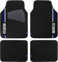 Vloermattenset voor auto Sparco SPCF508BL Blauw Universeel - thumbnail